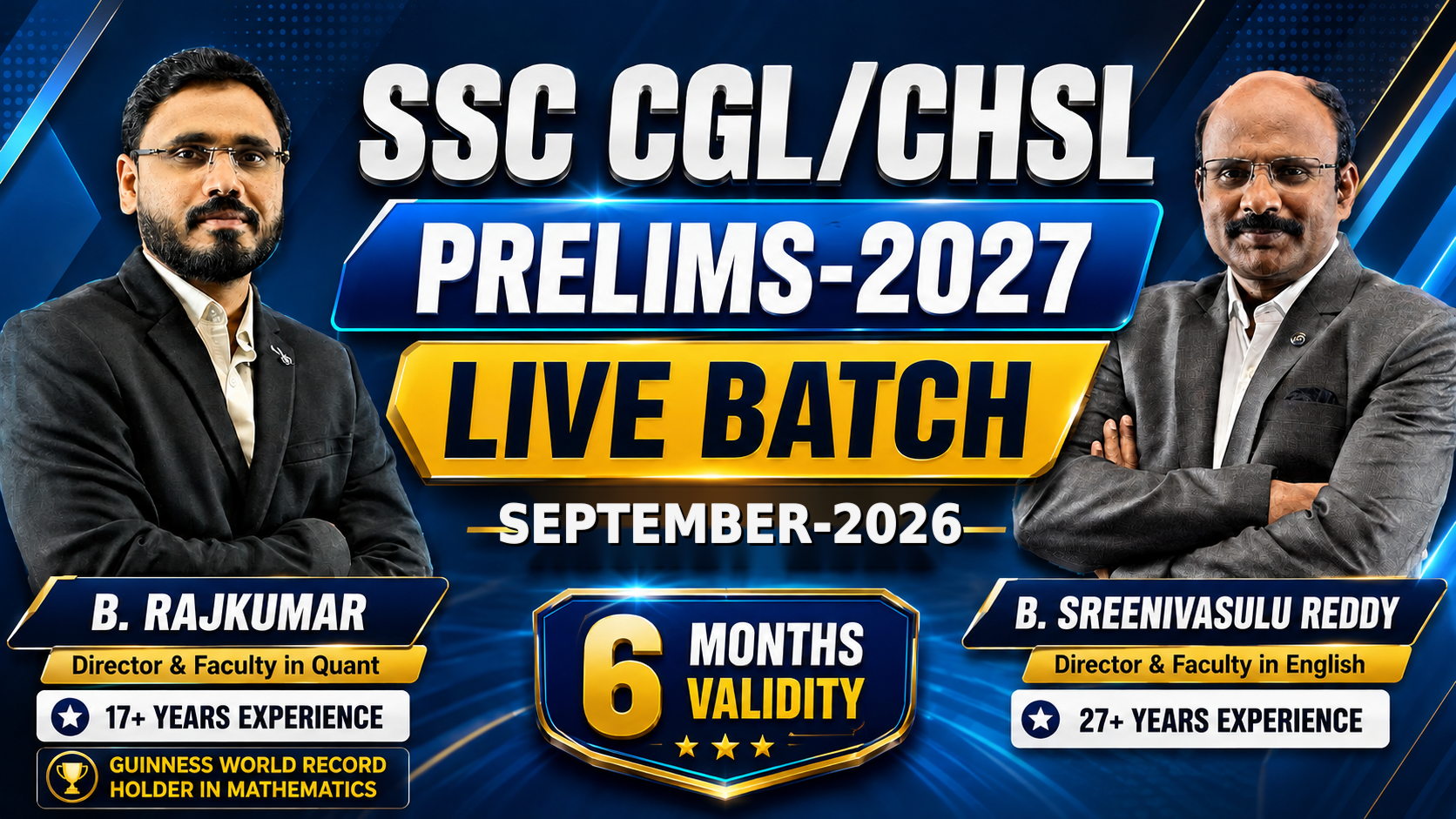 SSC CGL/CHSL LIVE BATCH SEPTEMBER - 2026 (6 MONTHS VALIDITY)