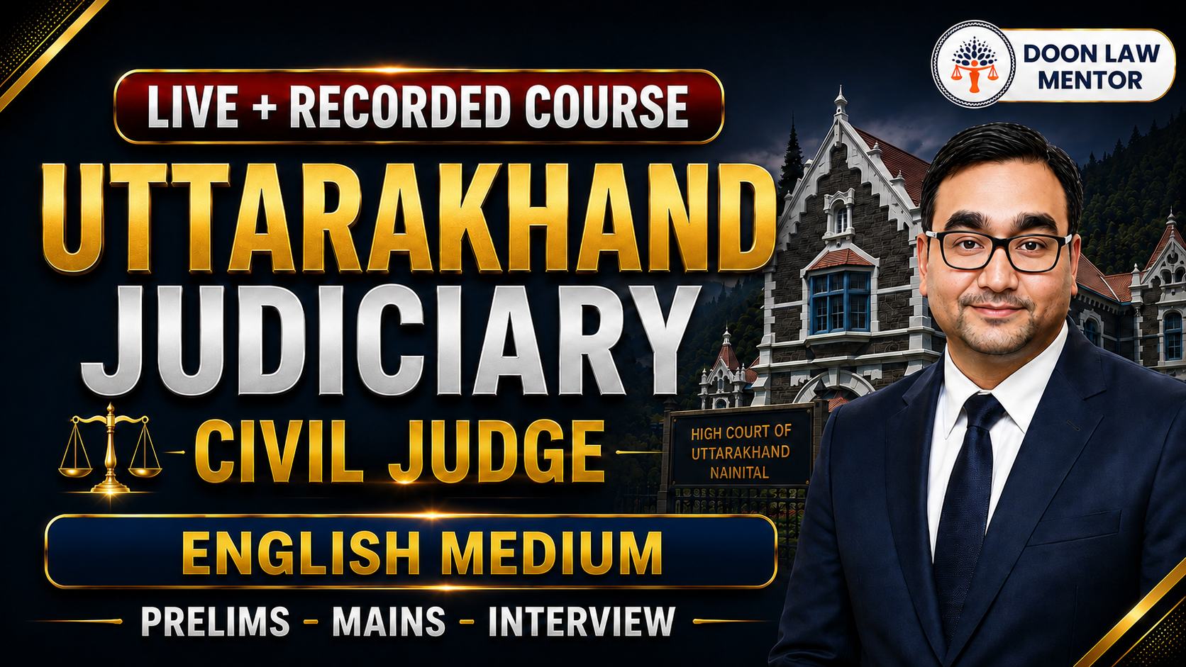 Uttarakhand Judiciary Civil Judge Complete Course