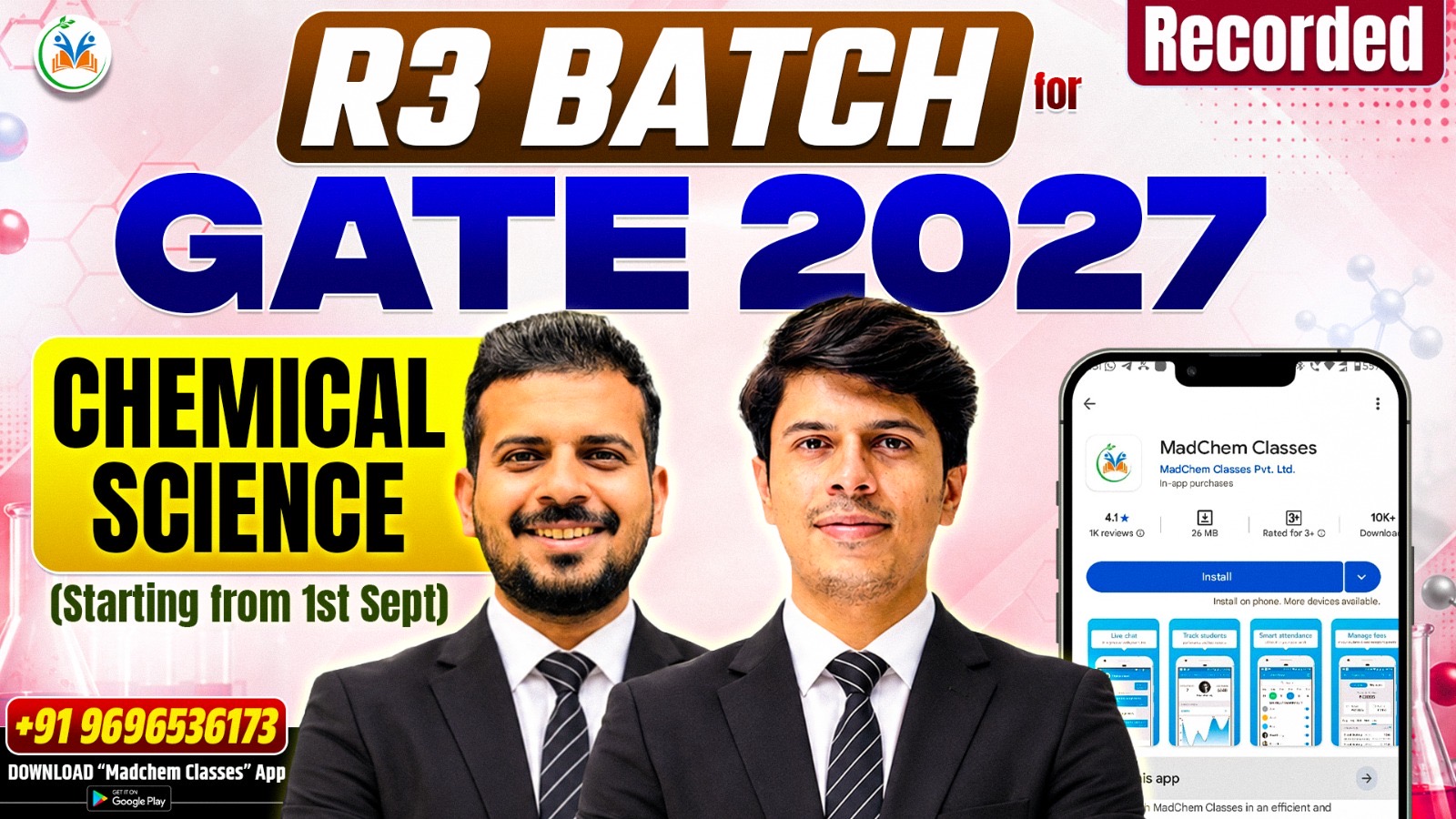 R3 GATE 2027 Chemical Sciences Recorded Batch