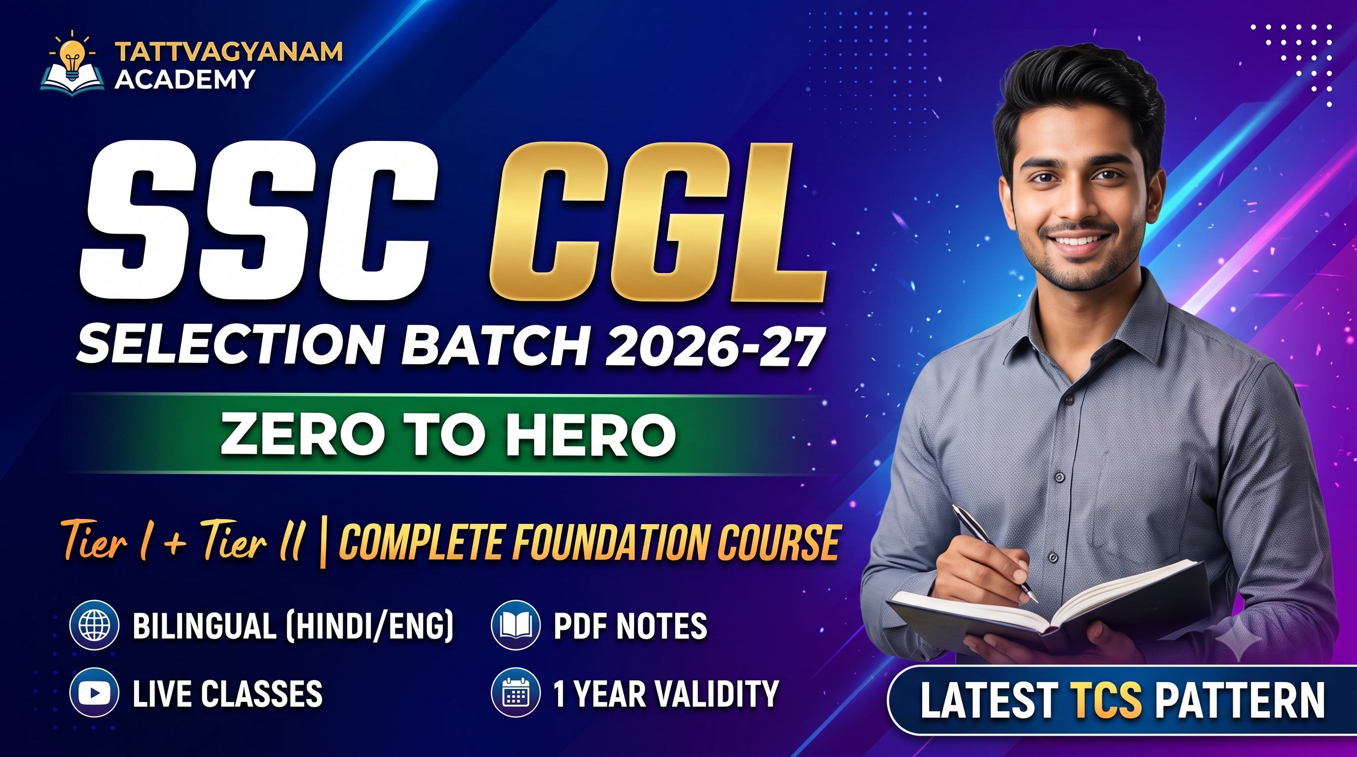 SSC CGL Selection Batch - Zero to Hero (2026-27)