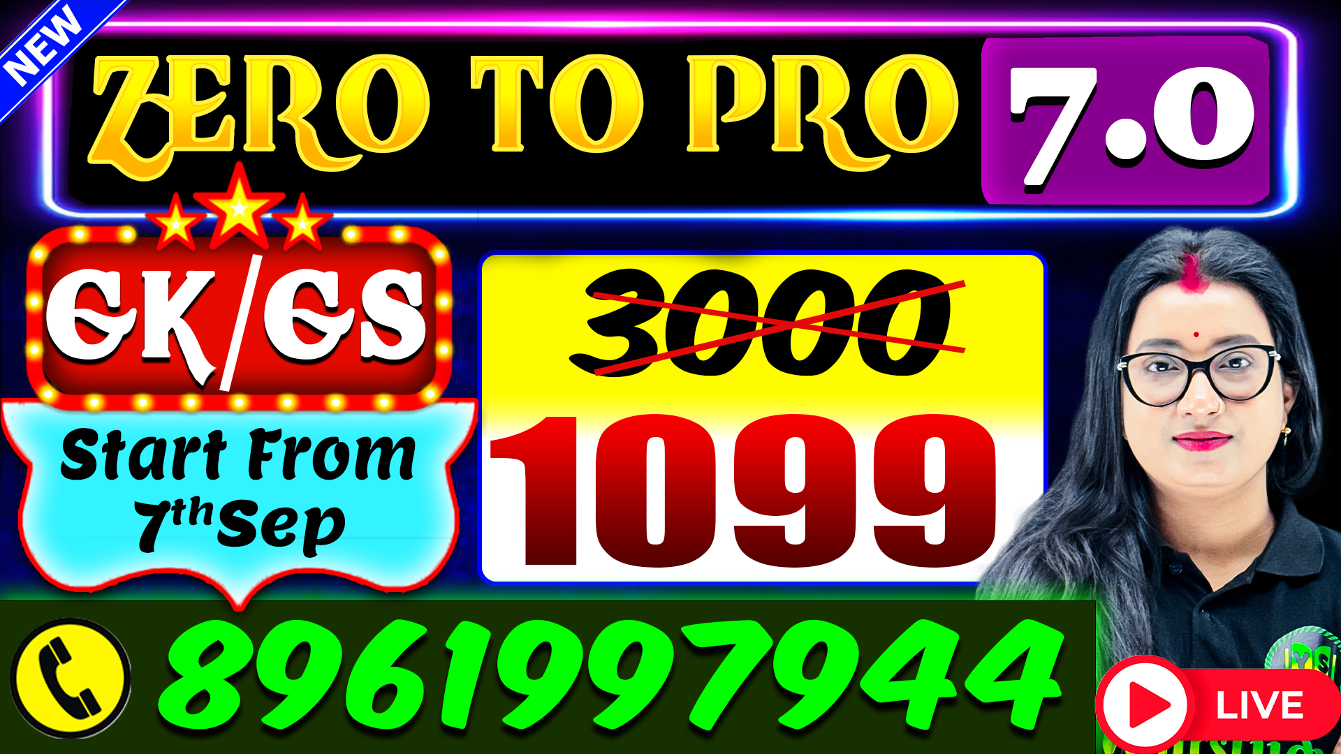 New GK+GS+GA 7.0 | ZERO TO PRO LIVE | Complete GK+GS+GA for All Competitive Exams