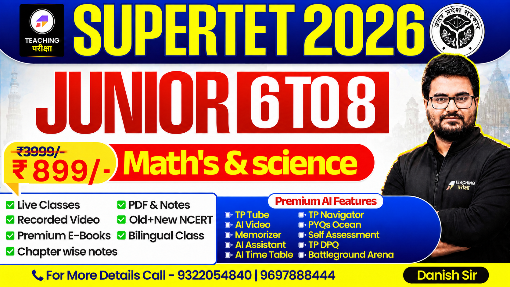 SUPERTET Juniors Batch (Math's and Science) with Advanced AI Power