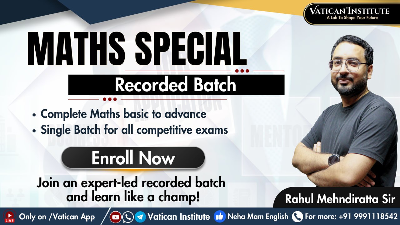 Maths Special Recorded Batch (Arithmetic + Advance)