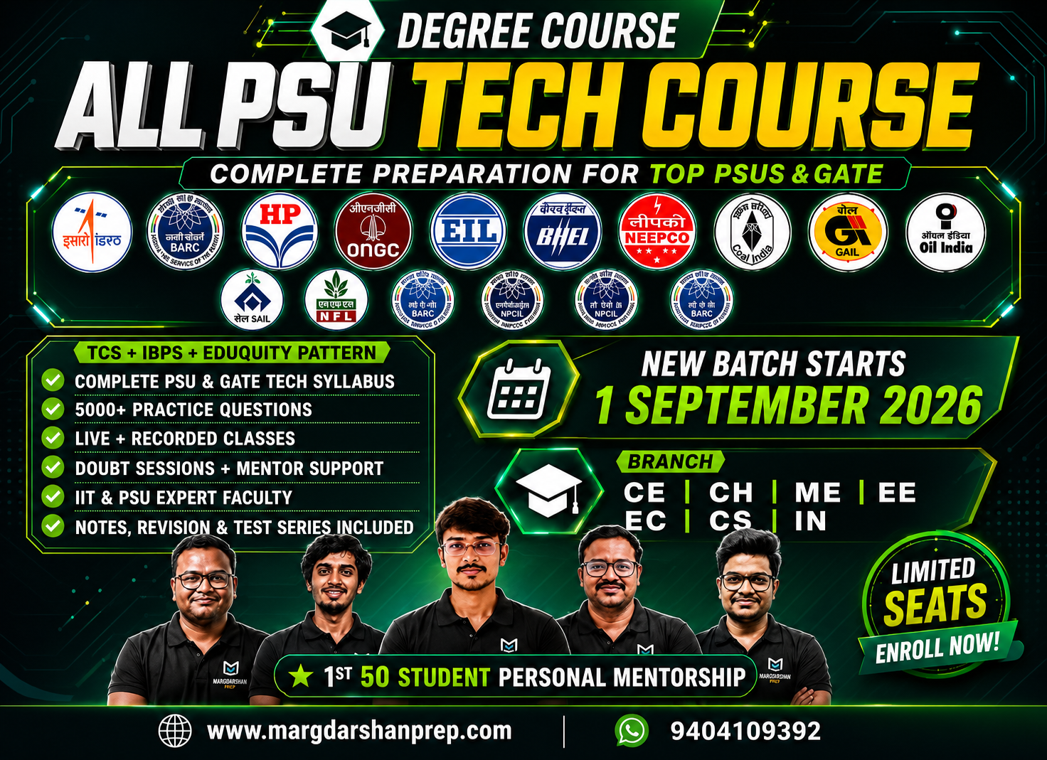 Degree - ALL PSU Exam Technical Course (TCS+IBPS+Eduquity)