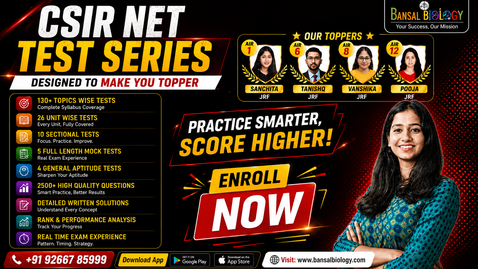 COMPLETE TEST SERIES FOR CSIR NET