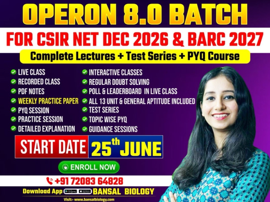 Operon 8.0 Batch for CSIR NET DEC 2026 and BARC 2027