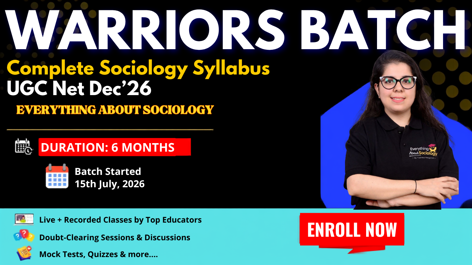 Detailed Course on Sociology – UGC NET December 2026