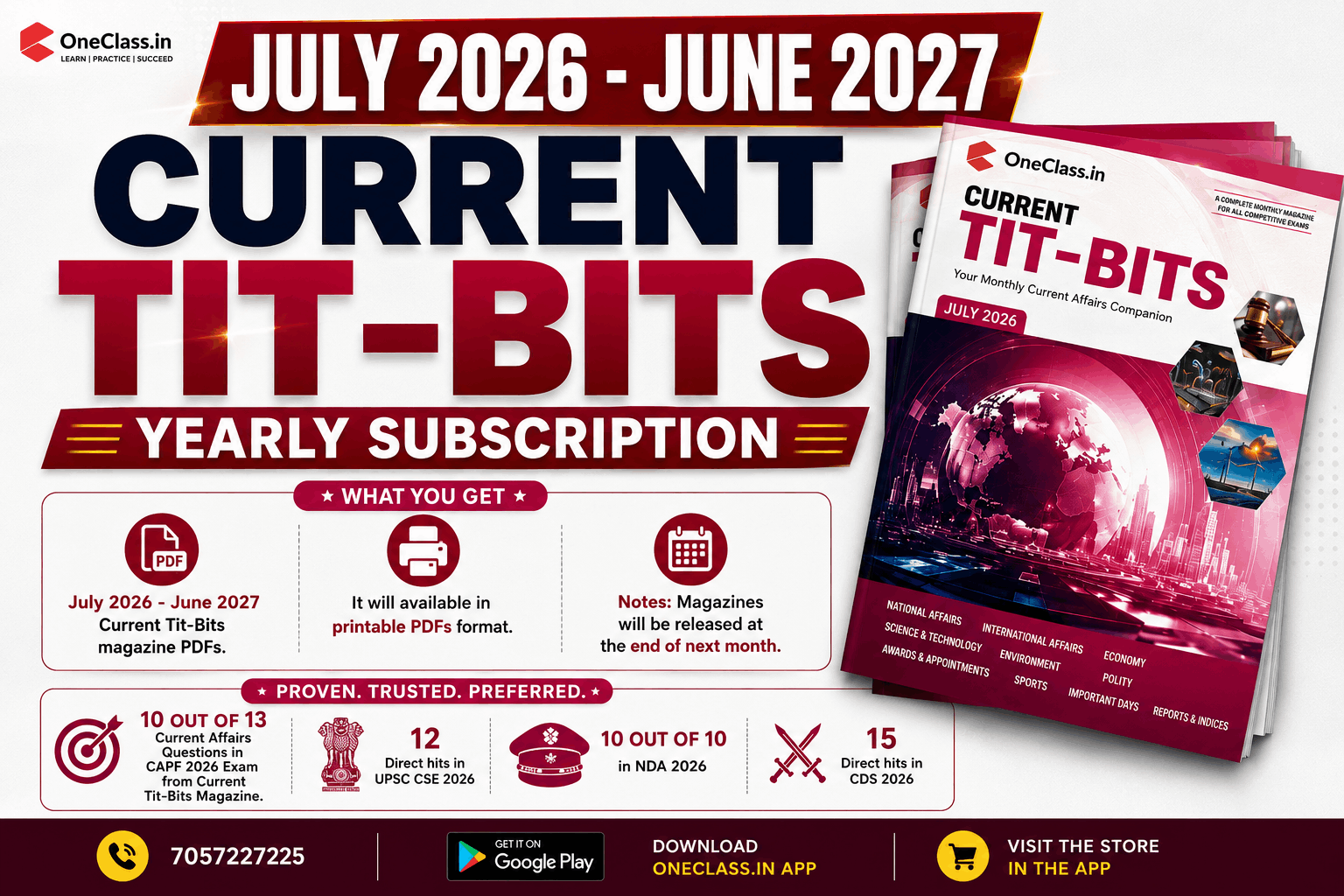 July 2026 - June 2027 Current Tit-Bits Yearly Subscription
