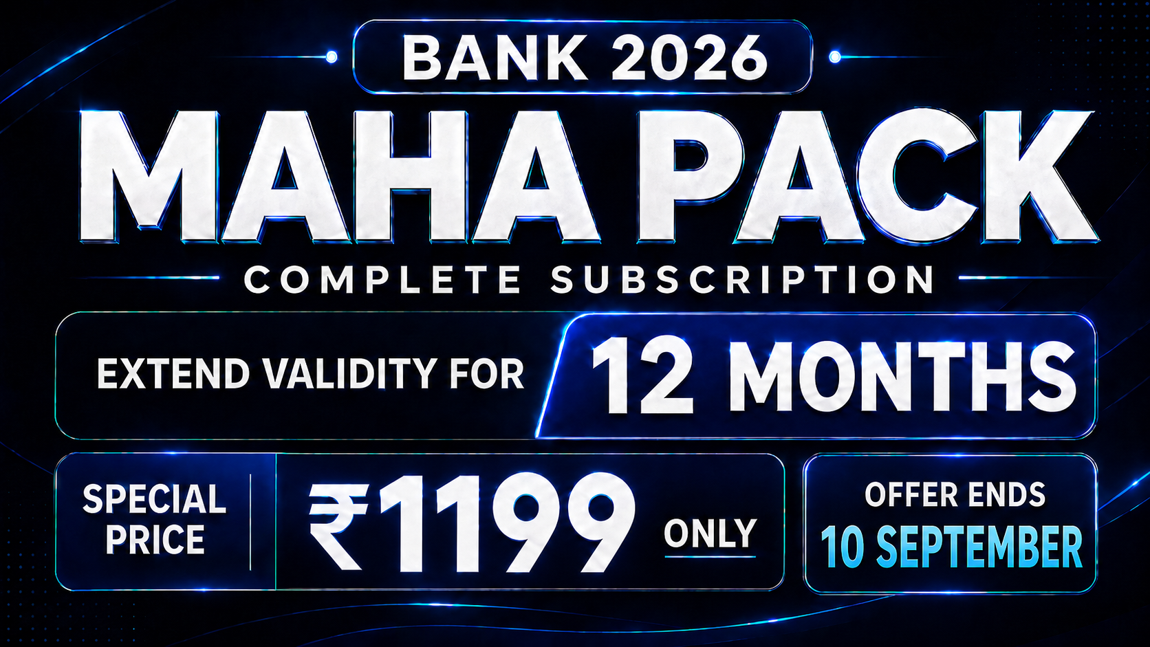 Extend Your Maha Pack Validity For 12 Months
