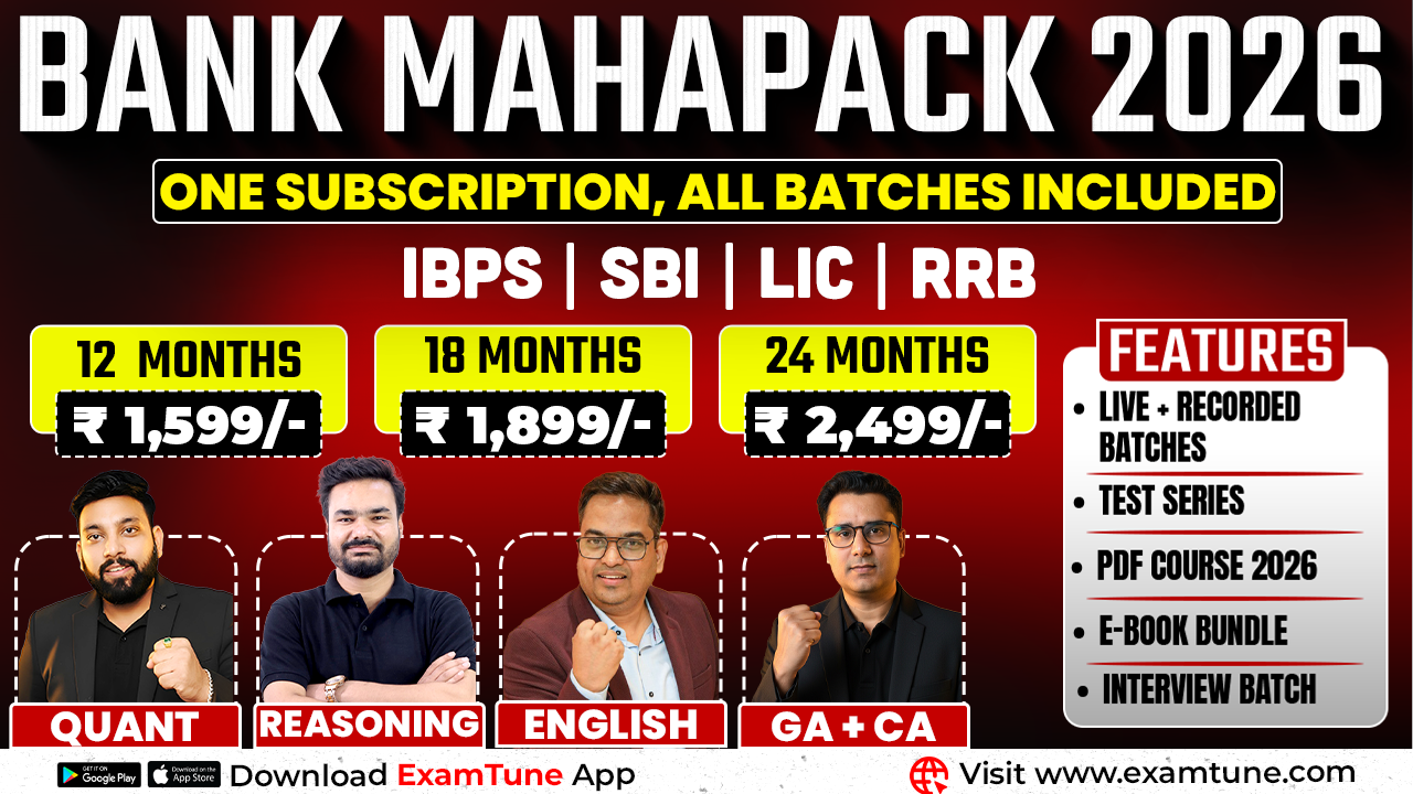 Bank Maha Pack | Complete Subscription for IBPS, RRB & SBI Exams 2026-27