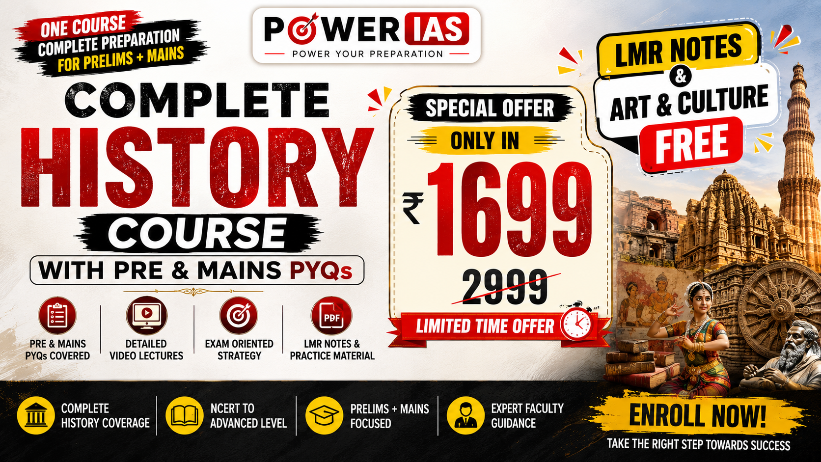Complete History Course (Pre+mains) 