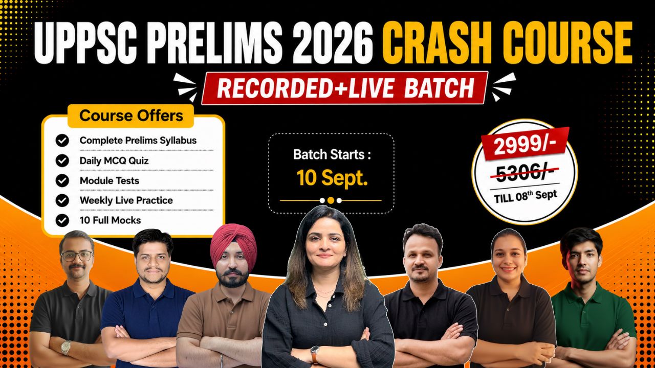 UPPSC Prelims 2026 Crash Course