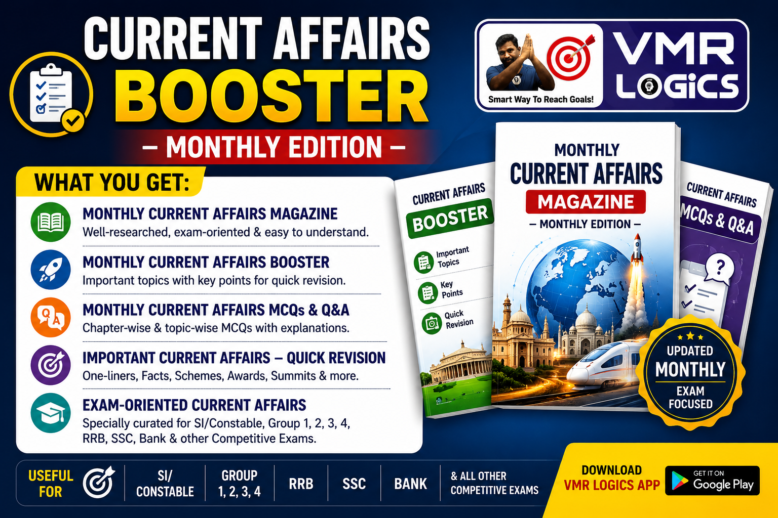 Magazines • Current Affairs Booklets • Booster • Practice Tests