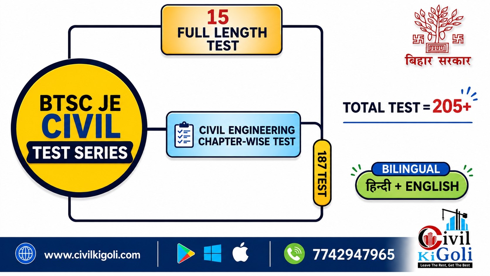 BTSC JE CIVIL TEST SERIES 