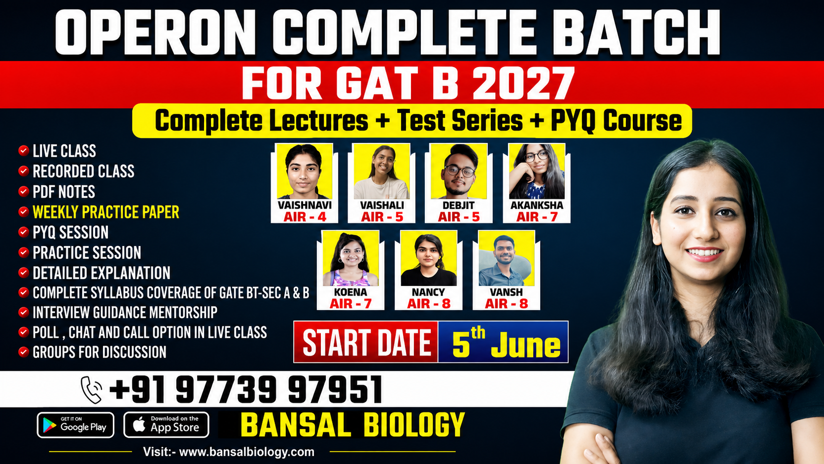 OPERON Complete Batch for GAT B 2027