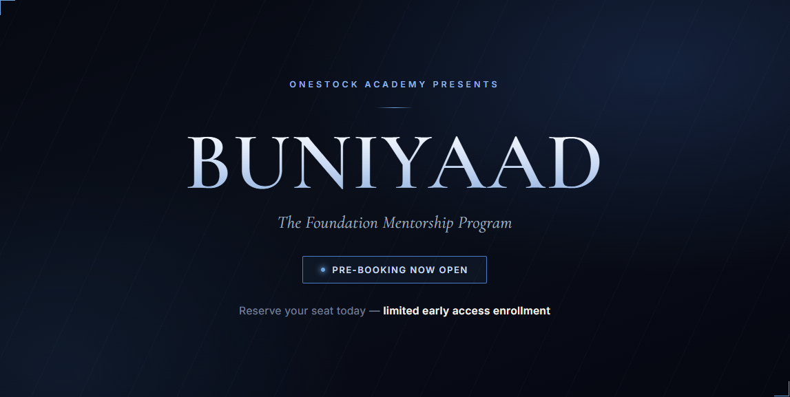 Pre Booking Buniyaad 
