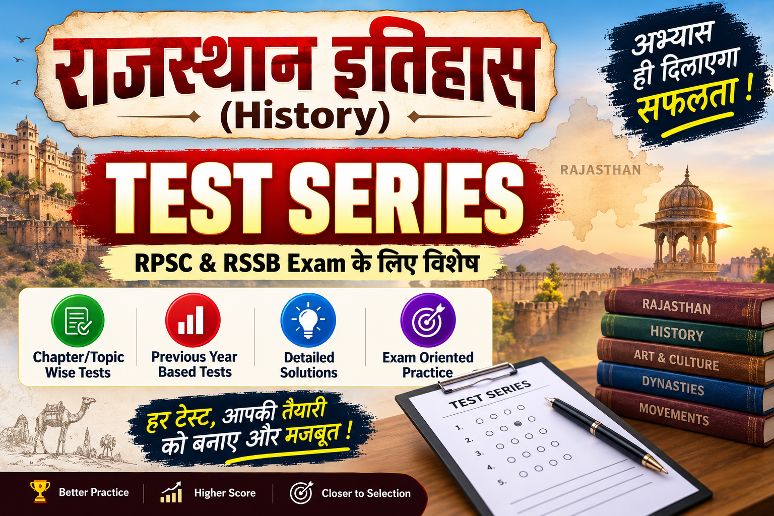 राजस्थान इतिहास (History) Test Series