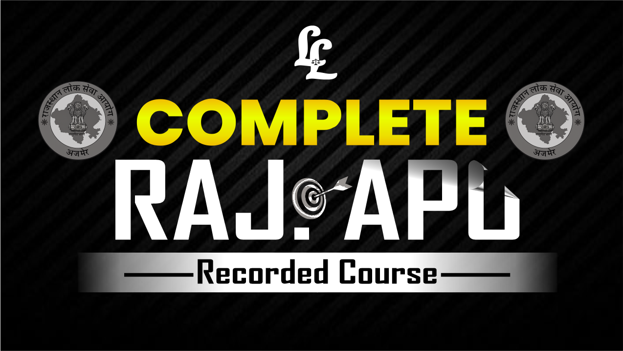 Rajasthan APO 2026 (Recorded Course)