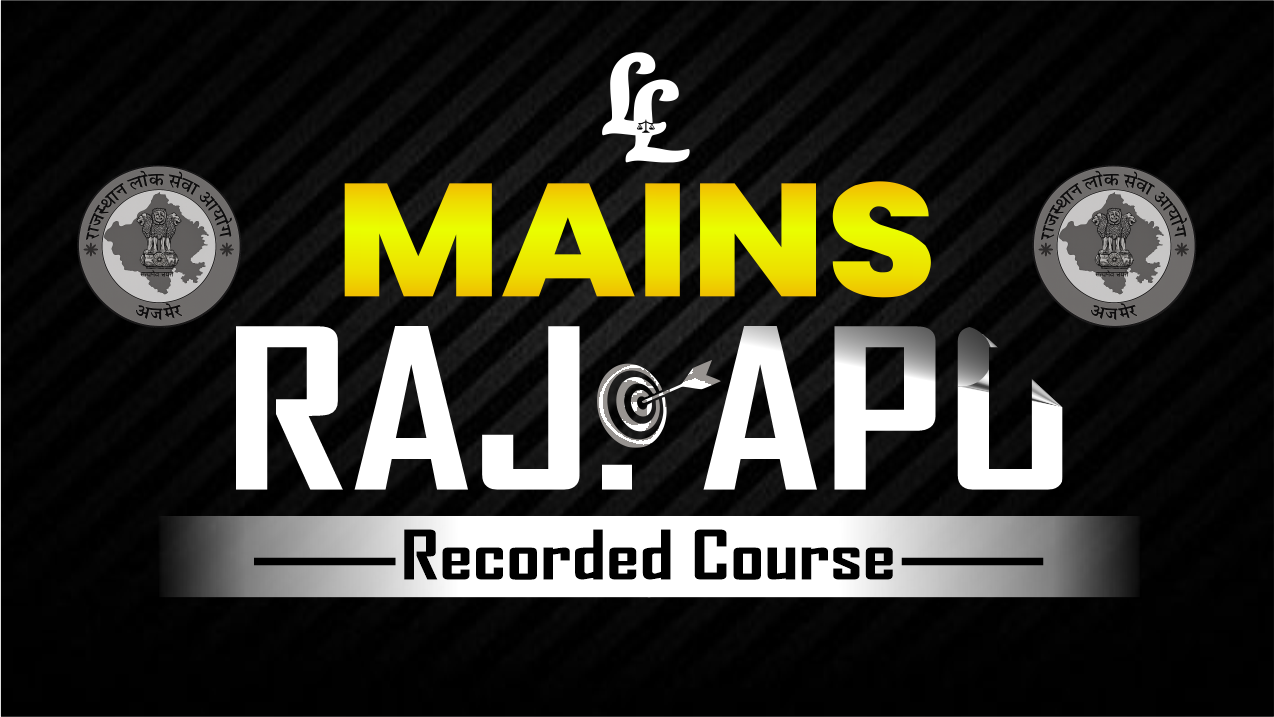 Raj. APO Mains (Recorded) with Live Counselling