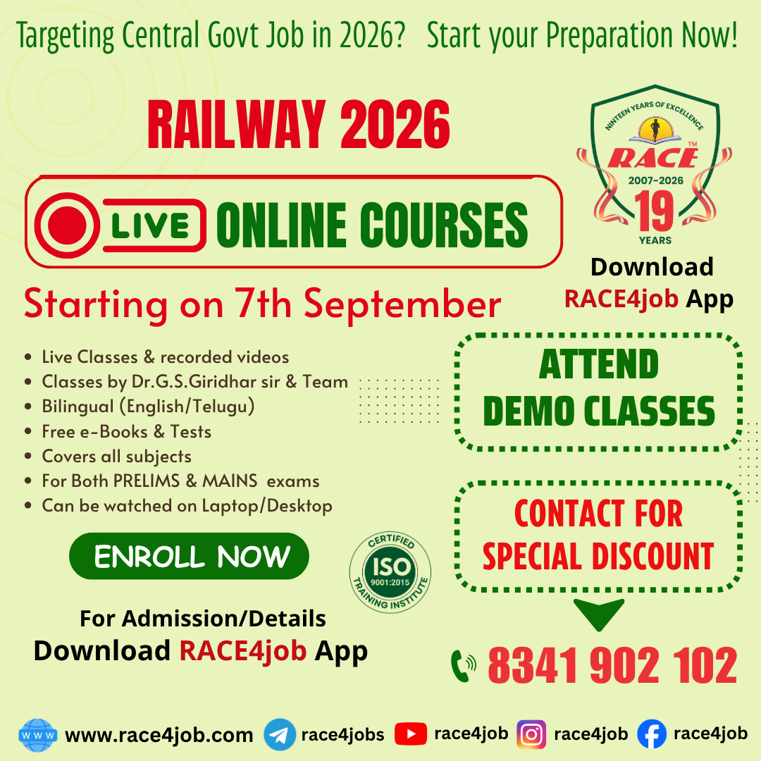 O3S | RAILWAY EXCLUSIVE ONLINE LIVE BATCH 2026