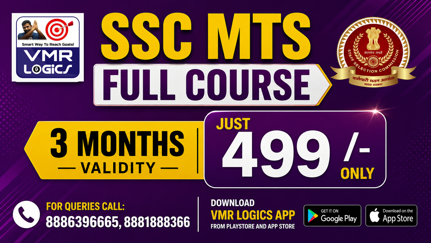  SSC MTS 3 Months PAPER 1 & 2 100 DAYS FULL COURSE 