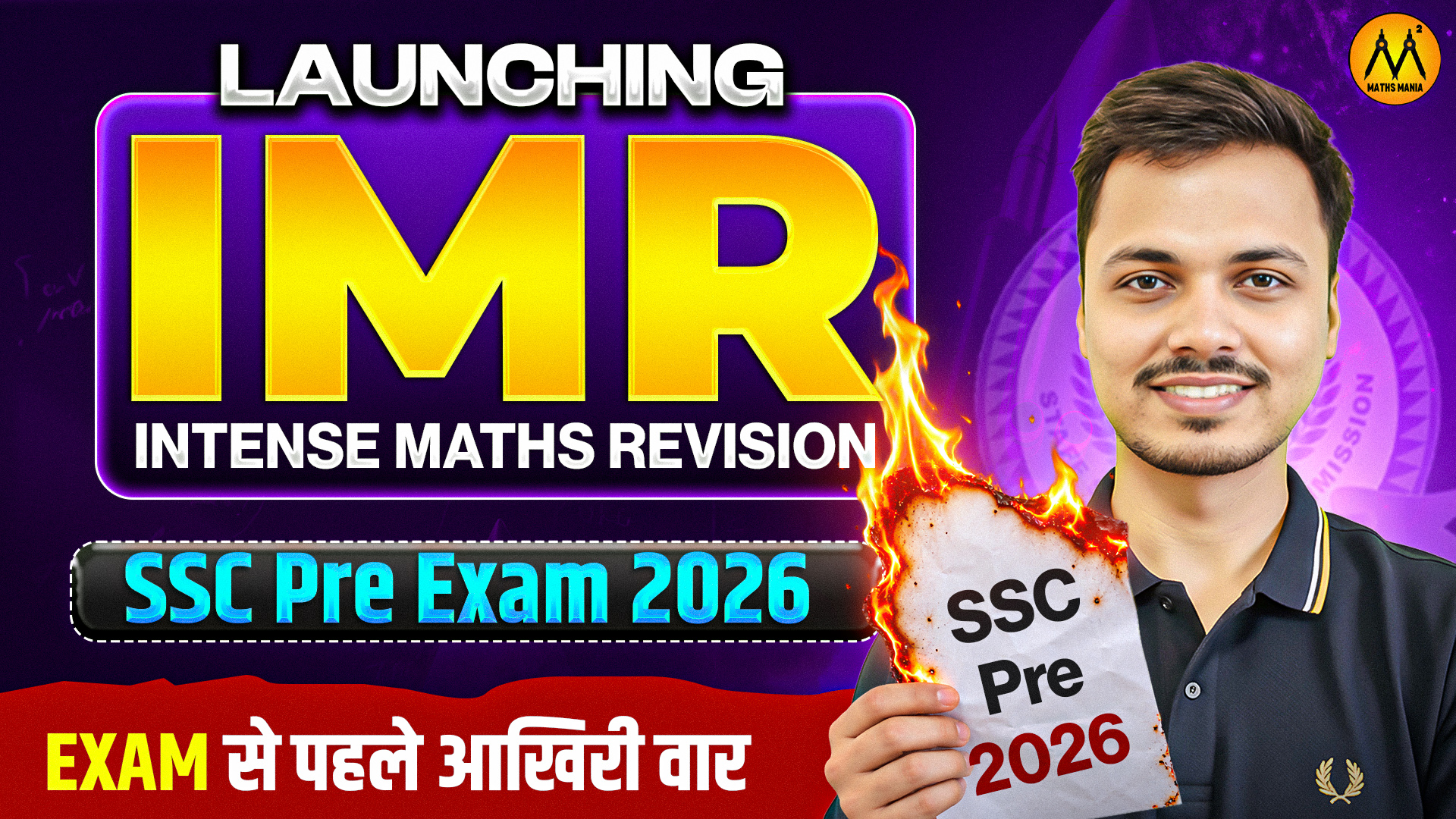 INTENSE MATHS REVISION SSC PRE EXAMS 2026