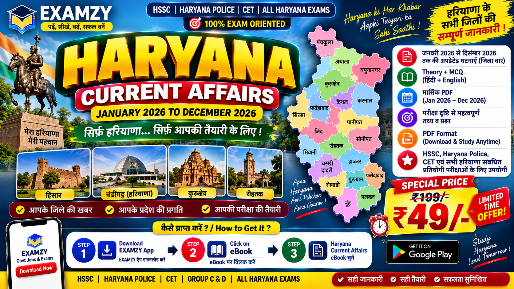 Haryana Current Affairs Jan 2026 to Dec 2026 eBook