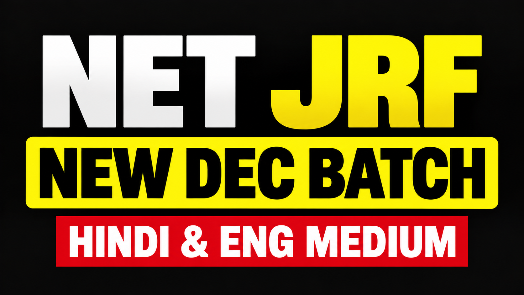 JRF DECEMBER 2026 NEW BATCH 
