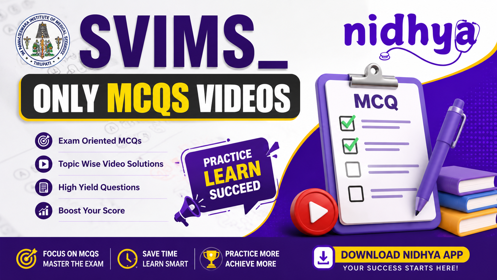 SVIMS_ ONLY MCQS VIDEOS
