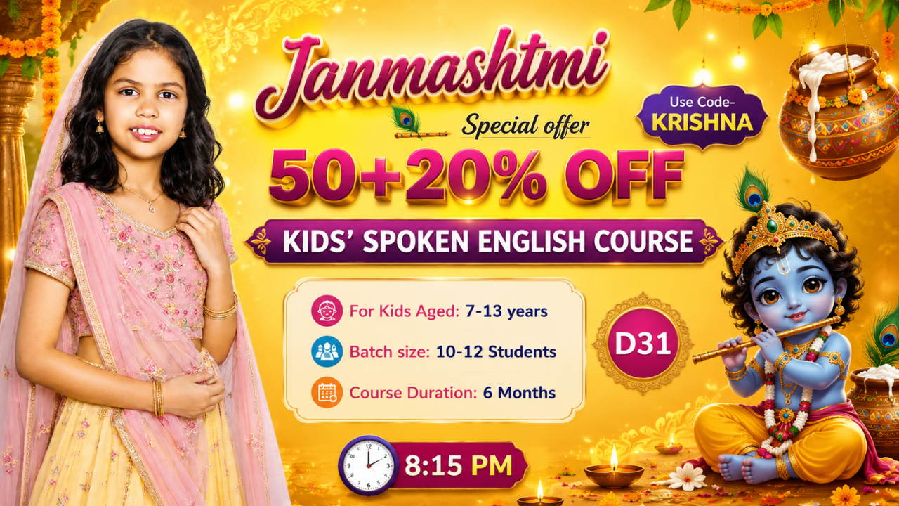 Kids English Mastery ~ (D31: Age 8-12) ~ 6-Month Program