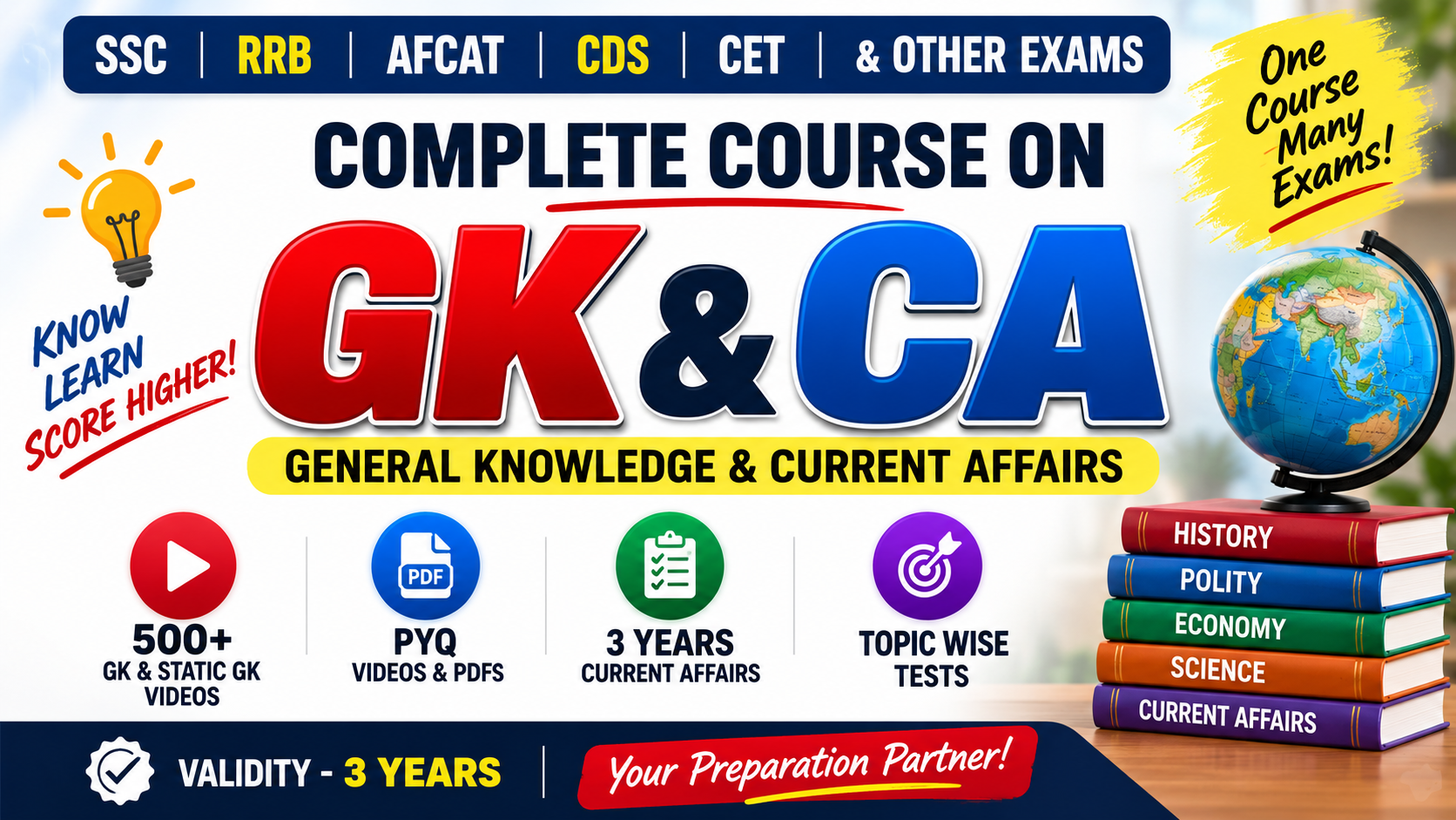 GK, Static GK and Current Affairs For All Competitive Exams