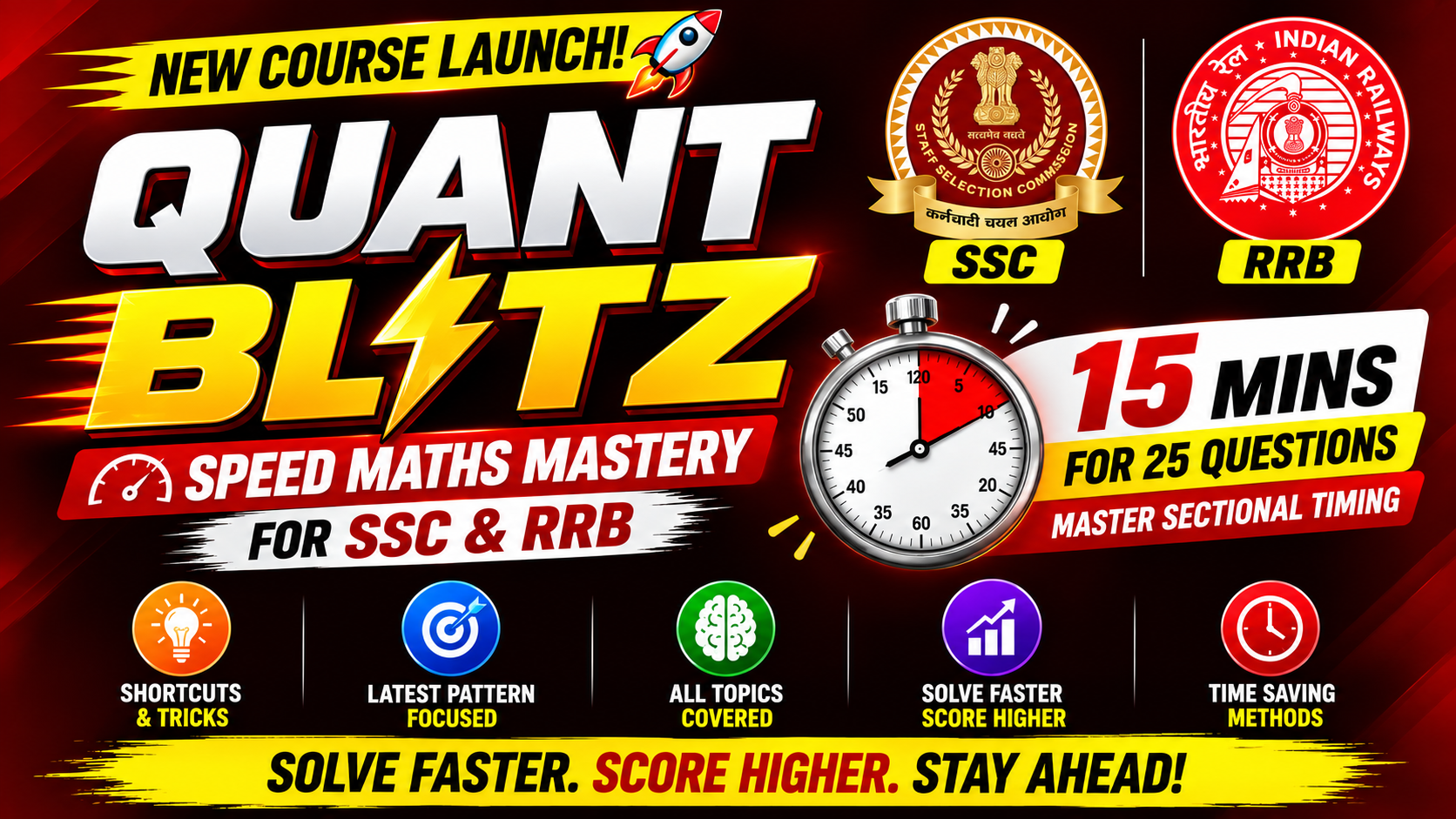 🚀Quant Blitz: Speed Maths Mastery for SSC & RRB