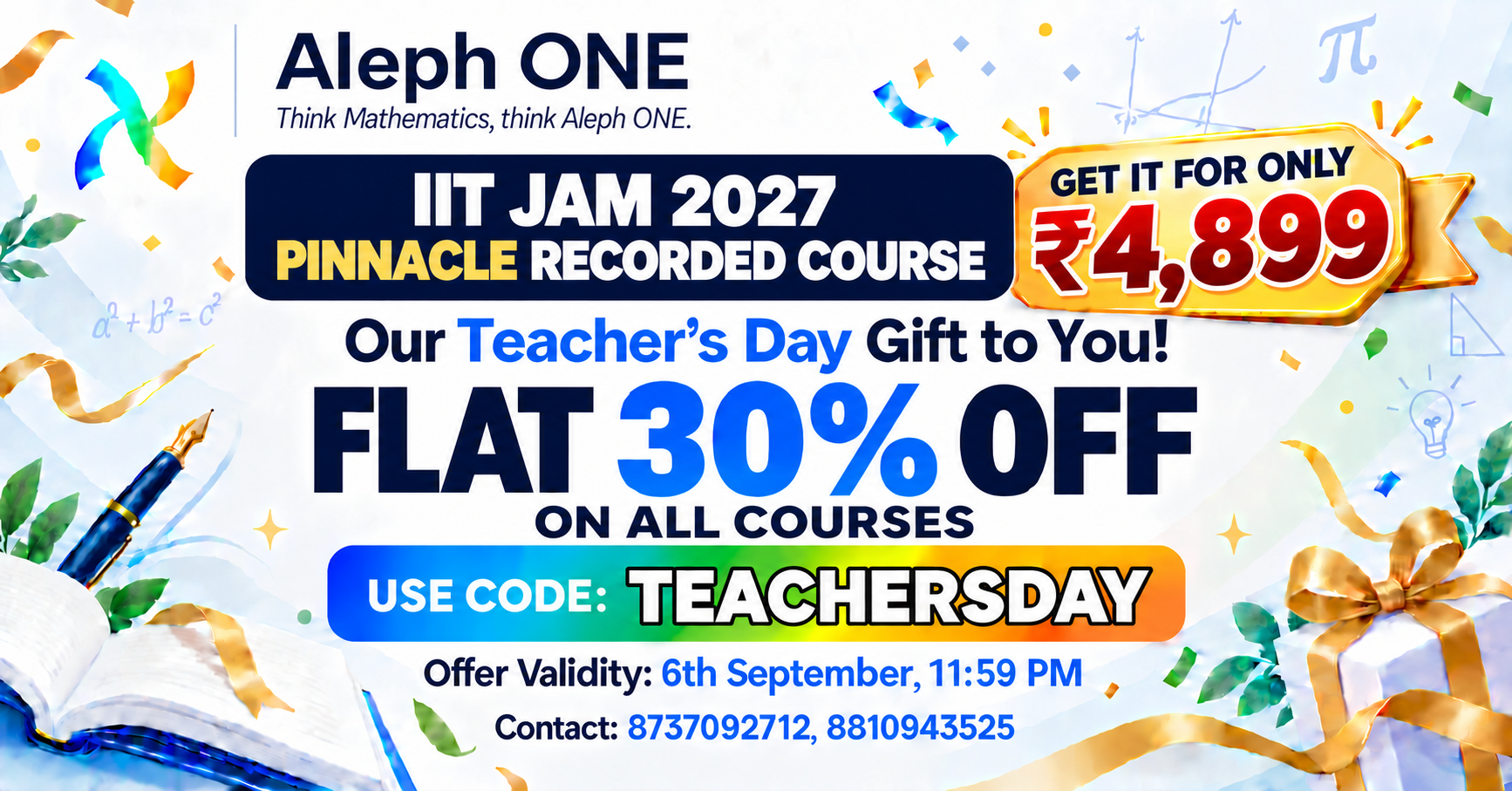 MSc ONE - PINNACLE for IIT JAM MA 2027 | TIFR | NBHM | CUET | ISI