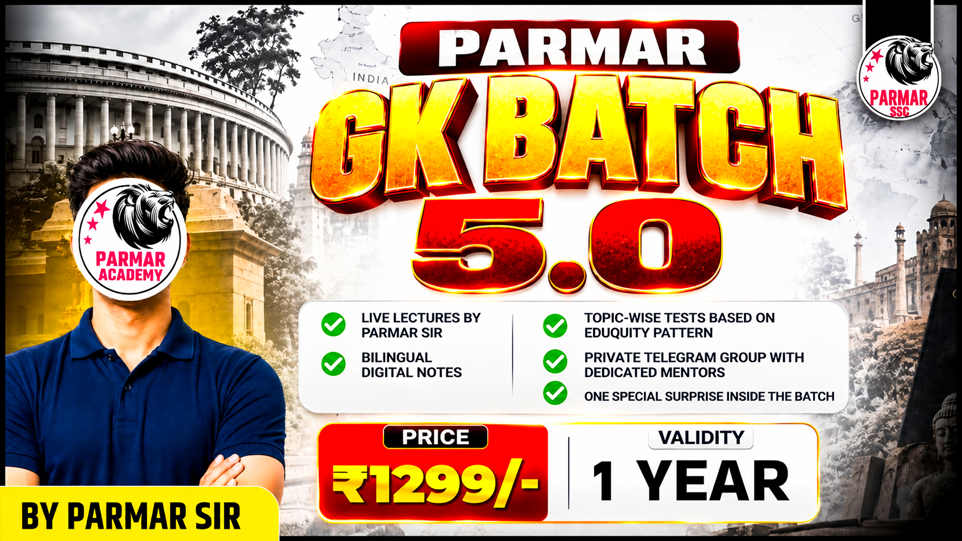 PARMAR'S GK 5.0 TOPPERS BATCH