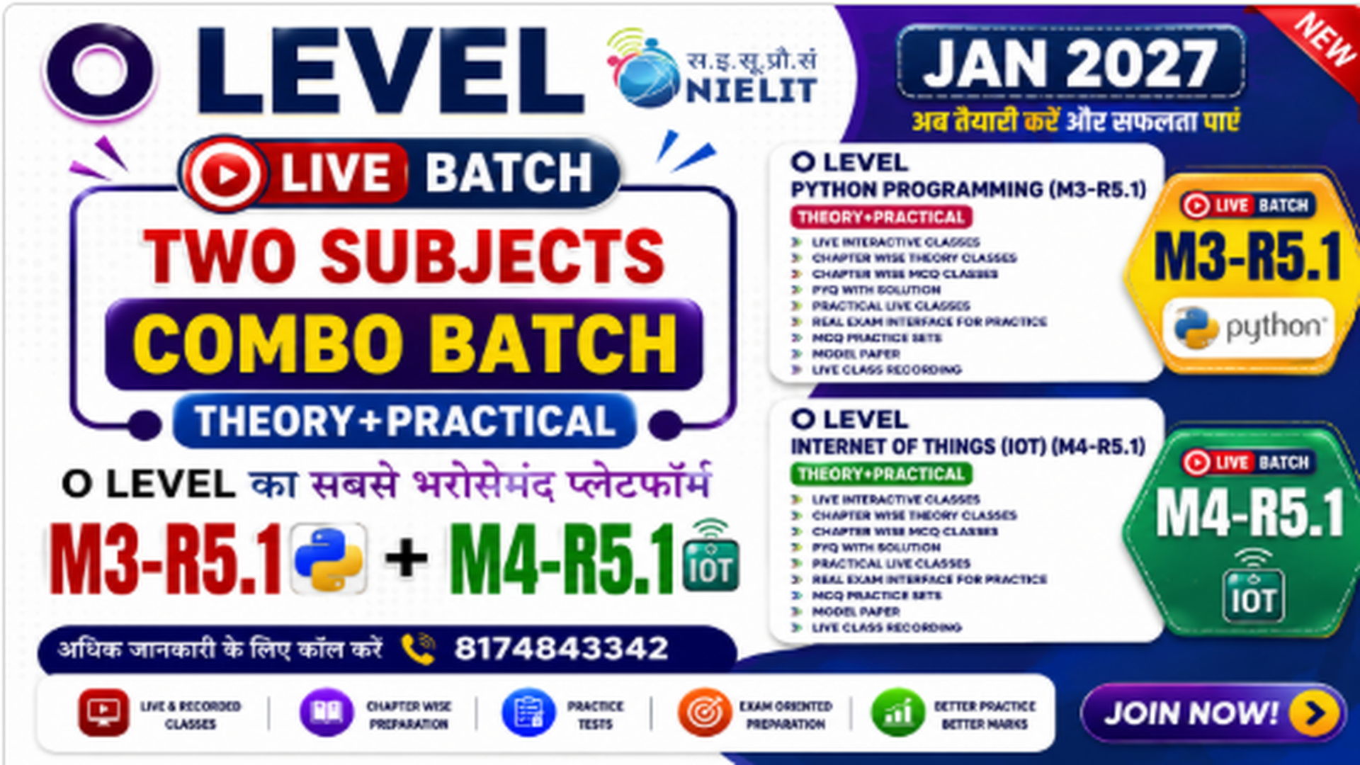 O Level LIVE Combo Pack (M3-R5.1 & M4-R5.1) JAN 2027