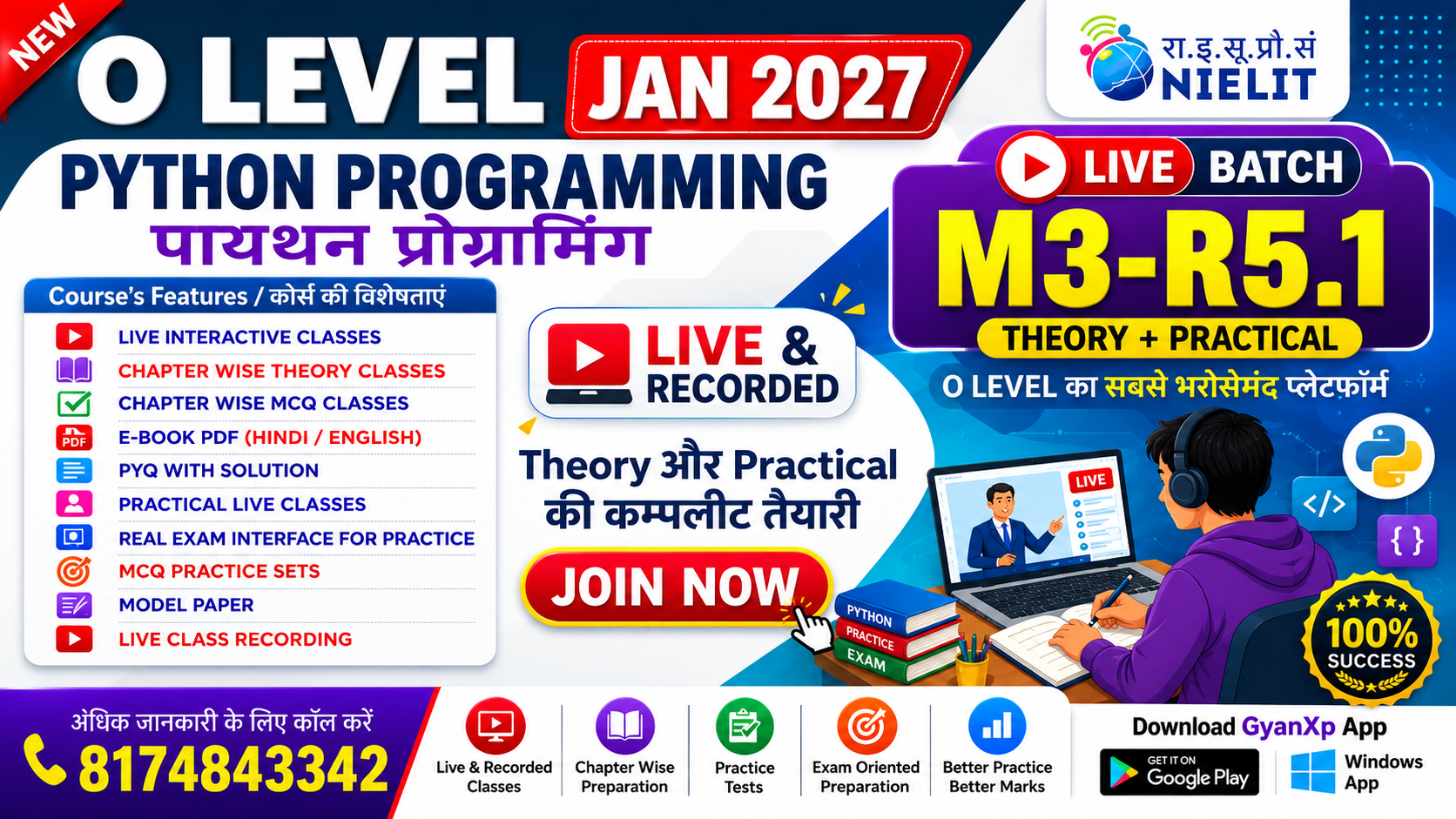 Python Programming (M3-R5.1) LIVE Batch JAN 2027