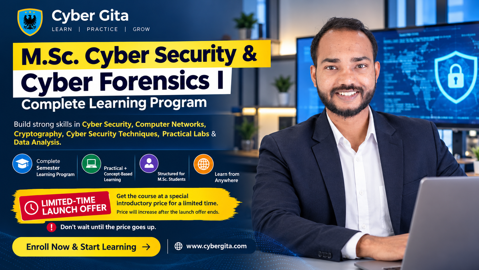 M.Sc. Cyber Security & Cyber Forensics I Complete Learning Program