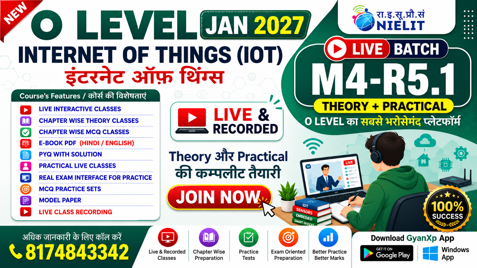 Internet of Things IoT (M4-R5.1) LIVE Batch JAN 2027