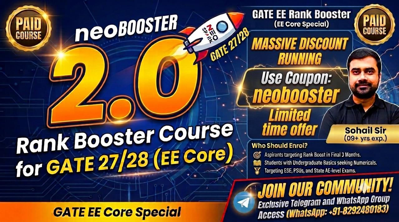 neoBOOSTER 2.0 | Rank Booster Course for GATE 2027/28 (EE Core)