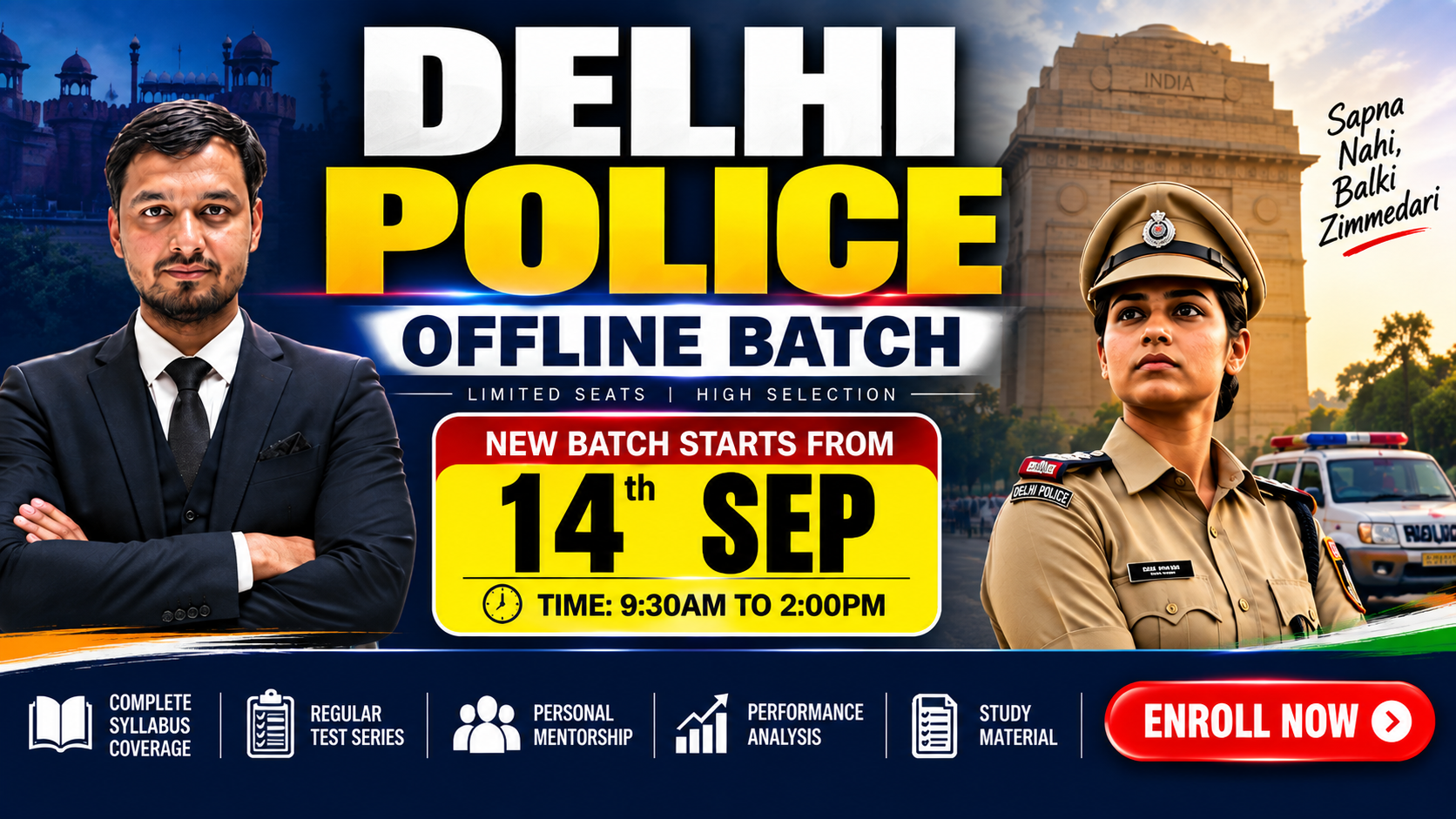DELHI POLICE OFFLINE BATCH