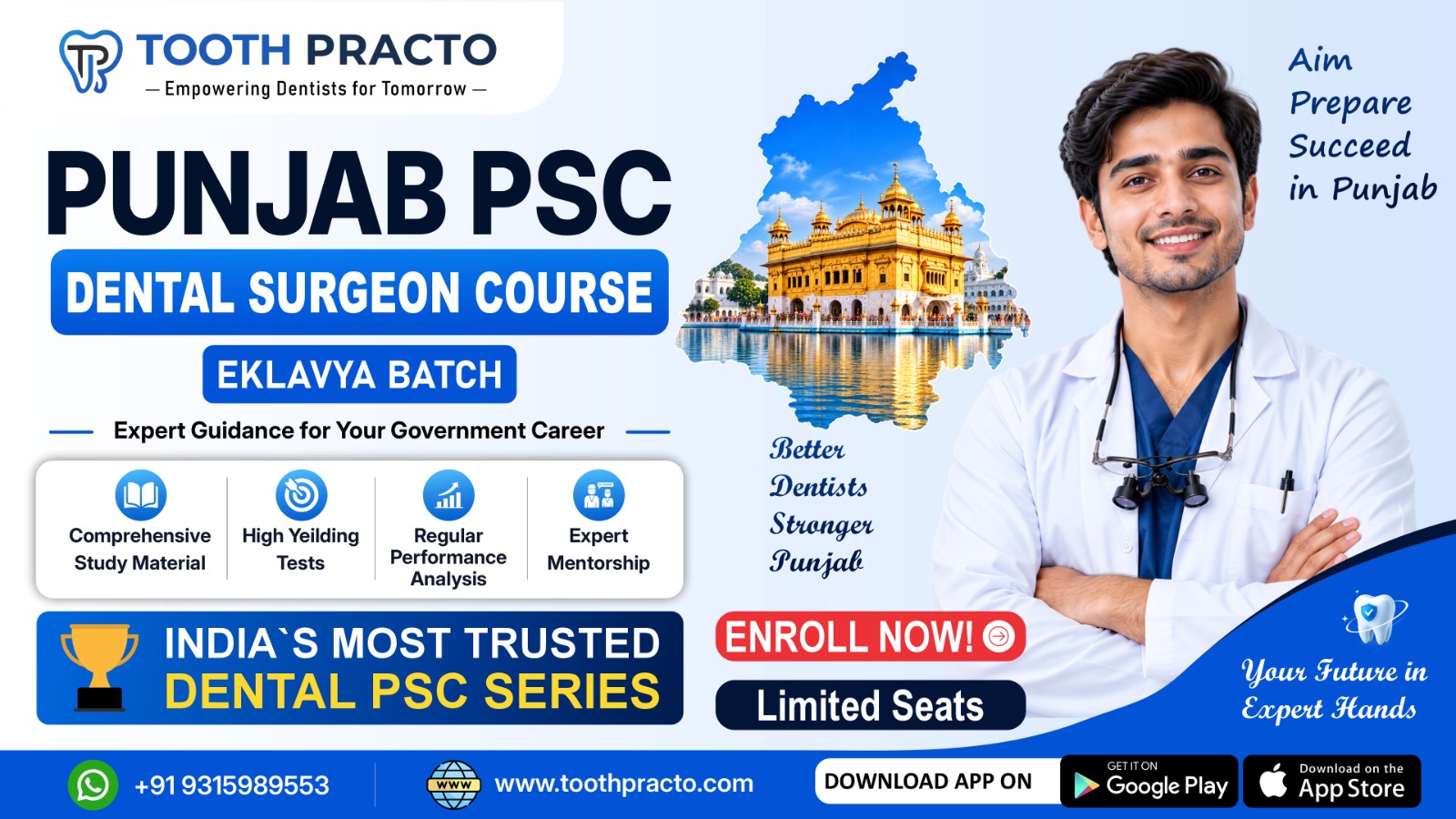 Punjab PSC Dental Surgeon Course (EKLAVYA BATCH)