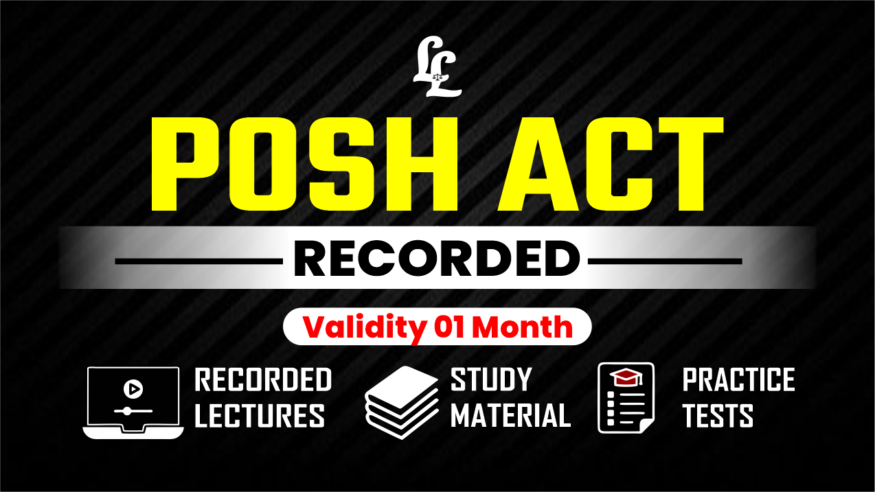 POSH Act, 2013 (Recorded)