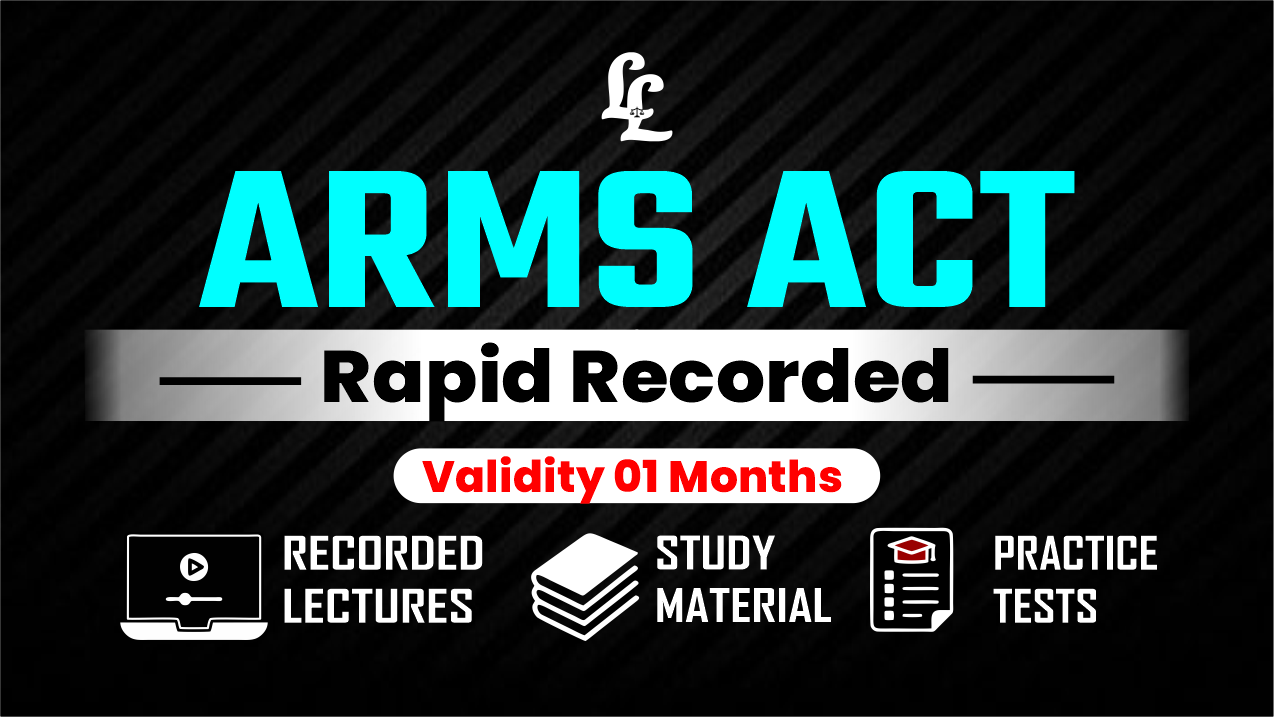 Arms Act, 1959 (Recorded)