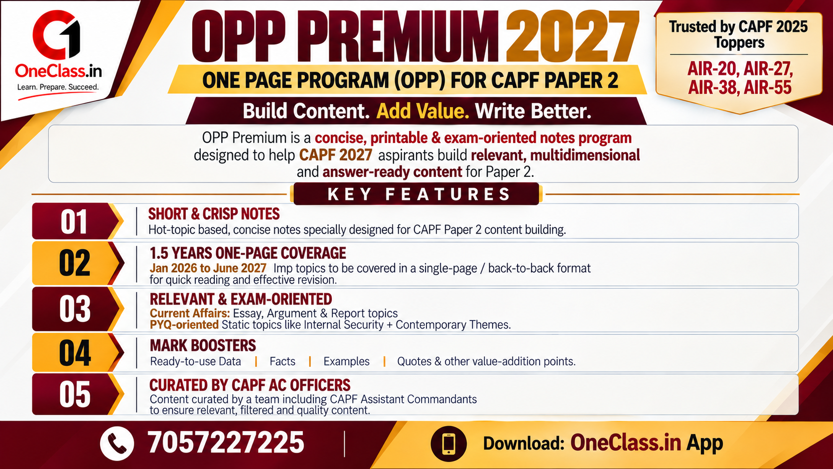 OPP Premium 2027