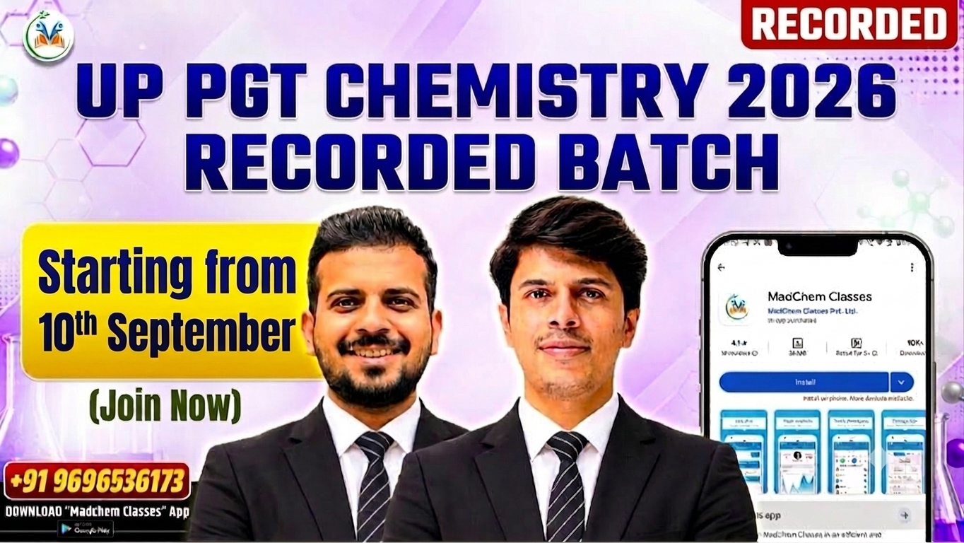 UP PGT Chemistry 2026 – New Batch