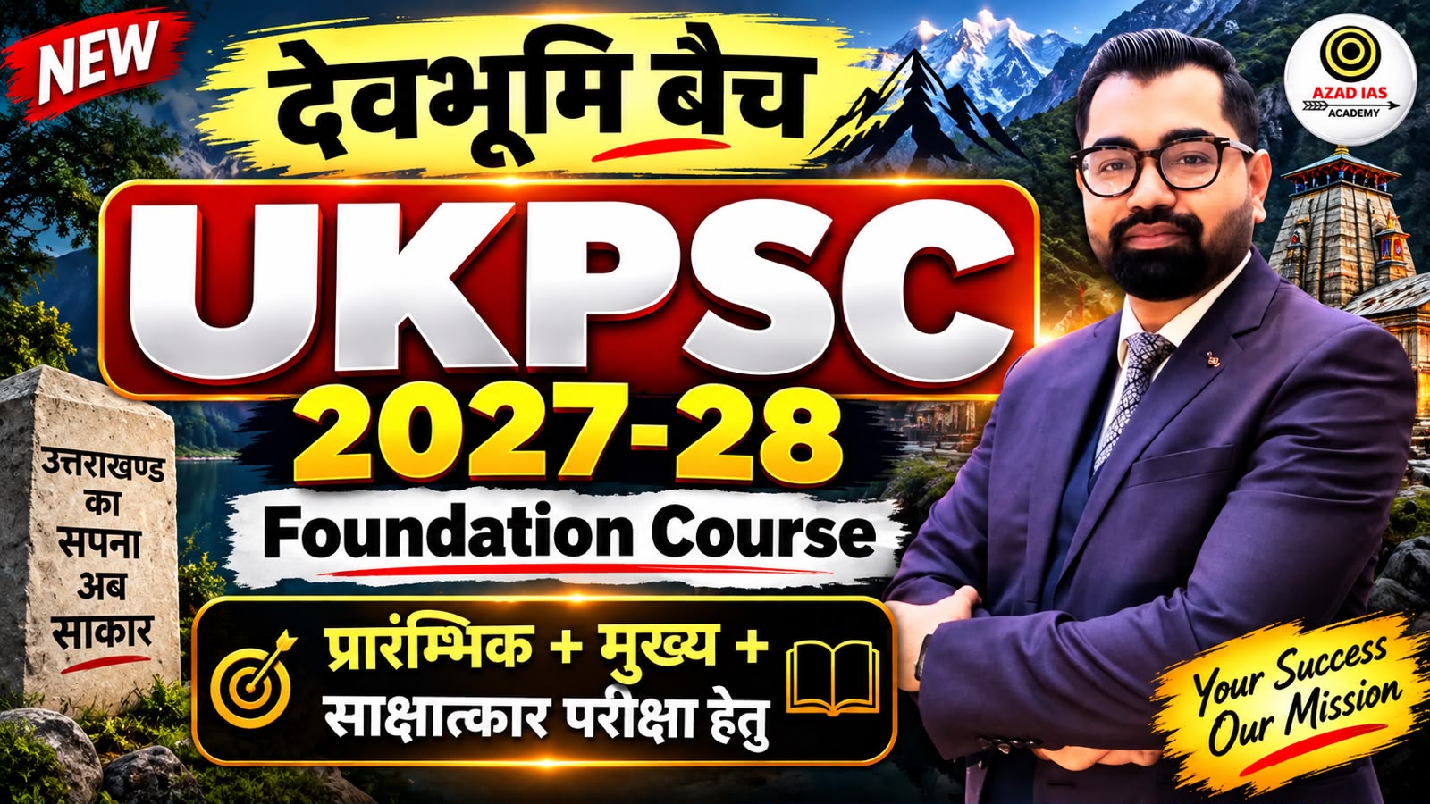 UKPSC Prelims+Mains 2027-28 Complete Foundation Course | देवभूमि बैच | AA1101