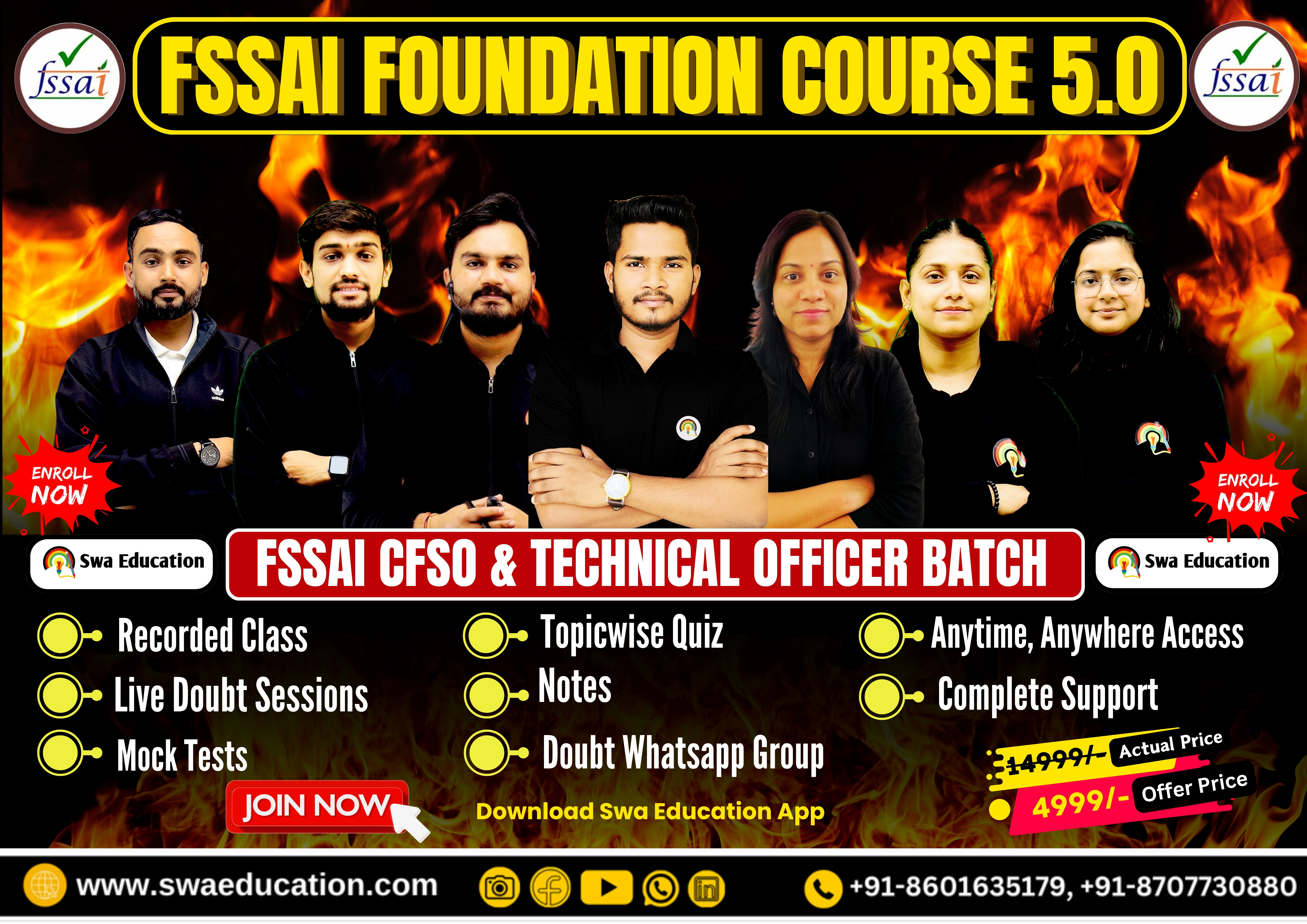 FSSAI CFSO & TO 2027 FOUNDATION BATCH 5.0 