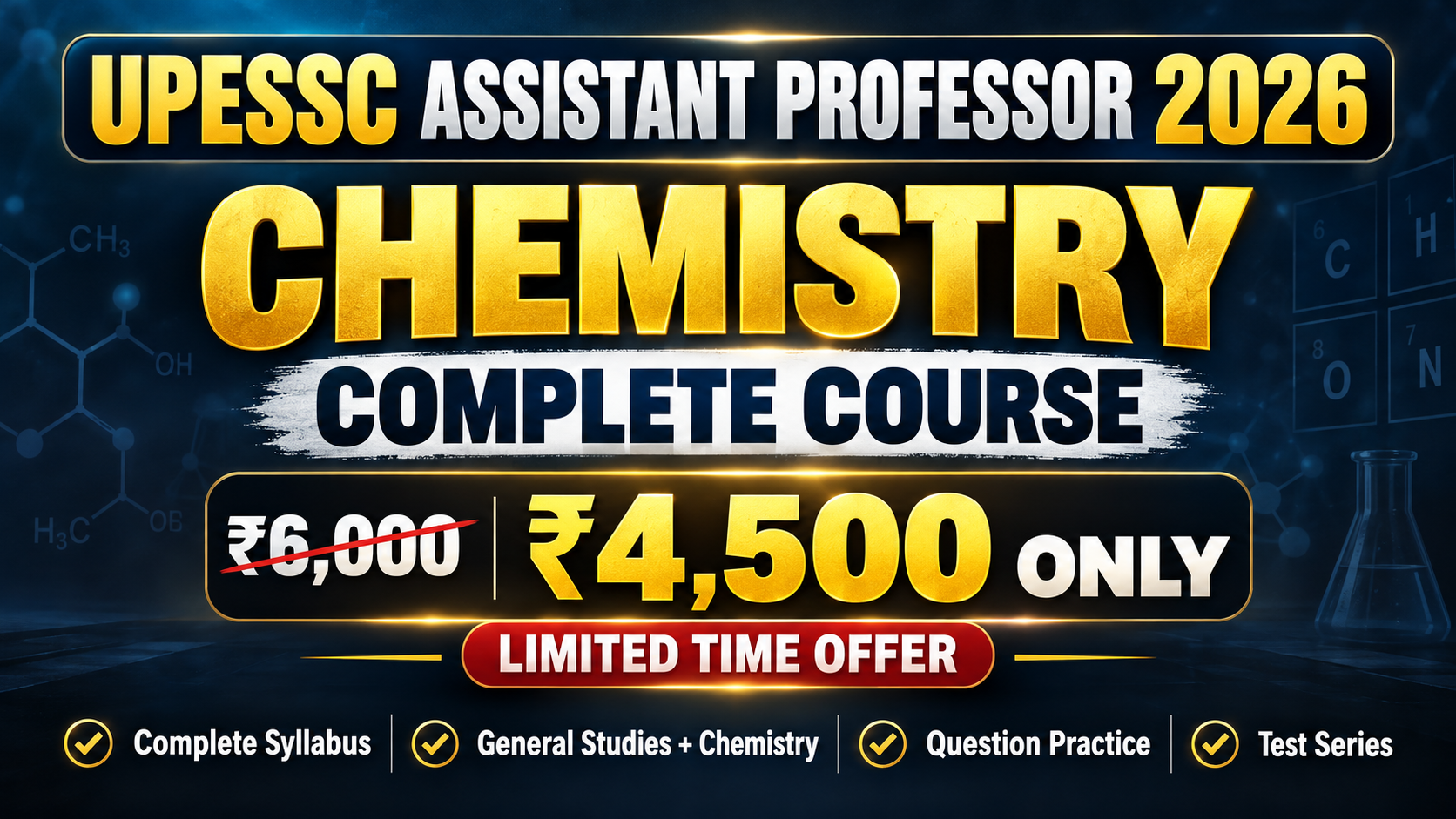 UPESSC Assistant Professor 2026 Chemistry