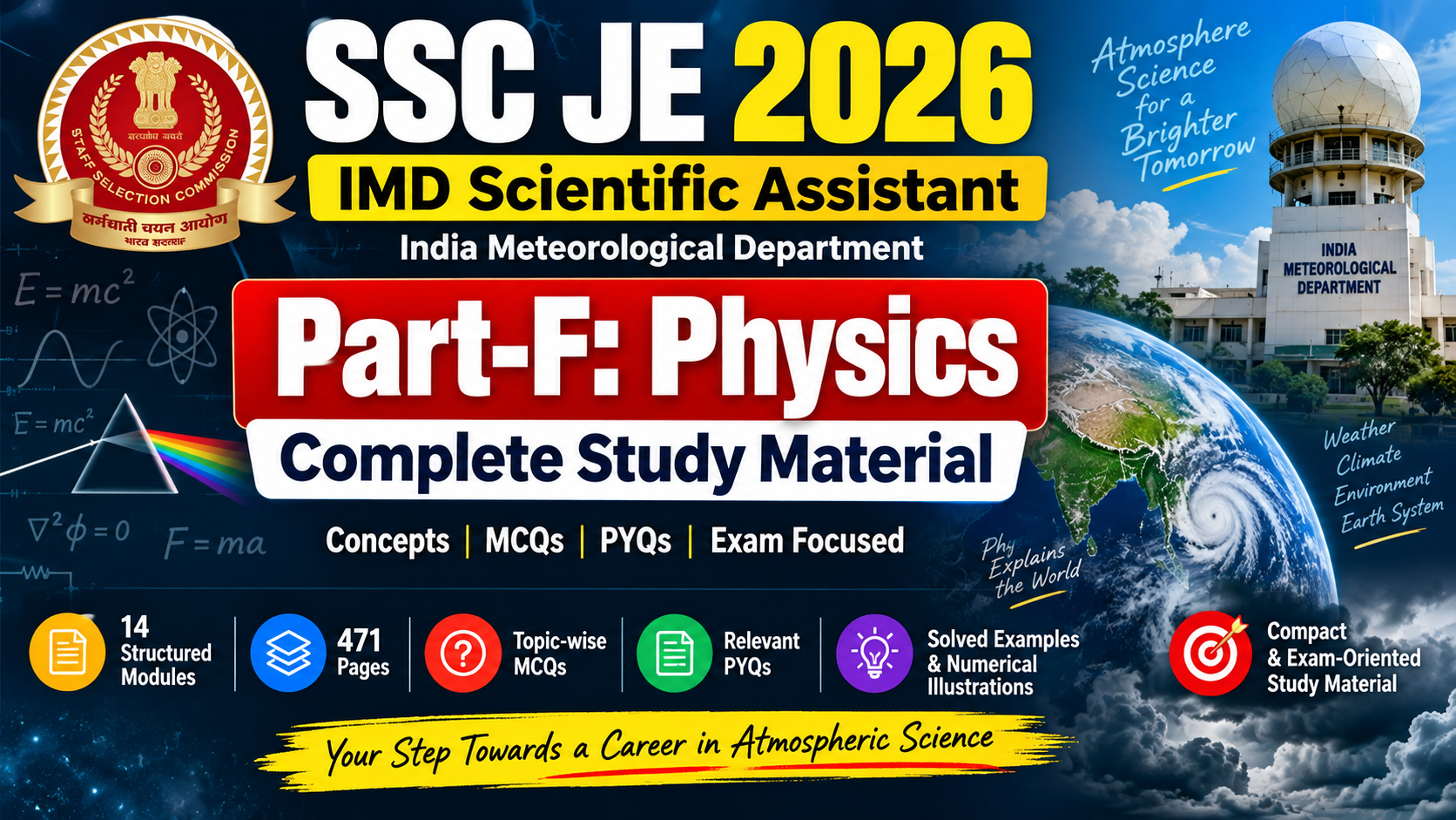 SSC JE 2026 IMD Scientific Assistant – Part-F: Physics Complete Study Material