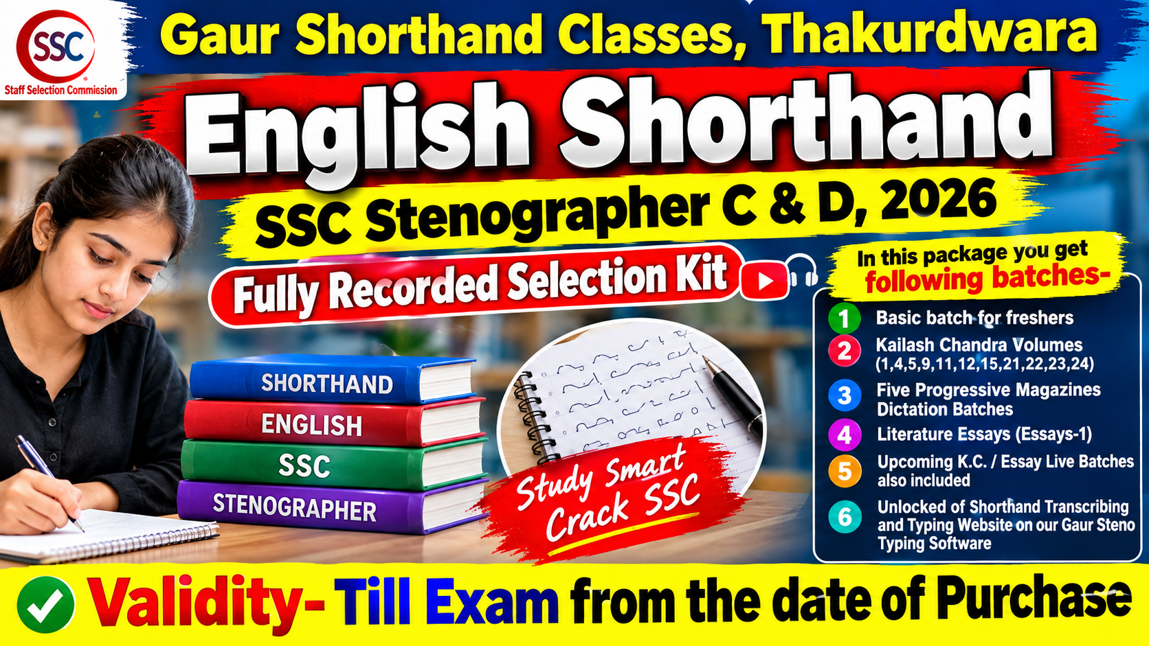SSC Steno C & D, 2026